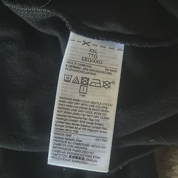 GAP Elegant Black Ruffle Flutter Sleeve Top! - Picture 7 of 10